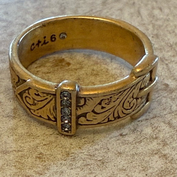 Chloe + Isabel Gold Western Buckle Ring - Picture 5 of 6